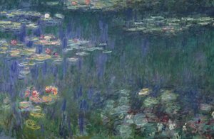 Waterlilies: Green Reflections, 1914-18 (venstre sektion) (se også 56001 og 56004) af Claude Monet